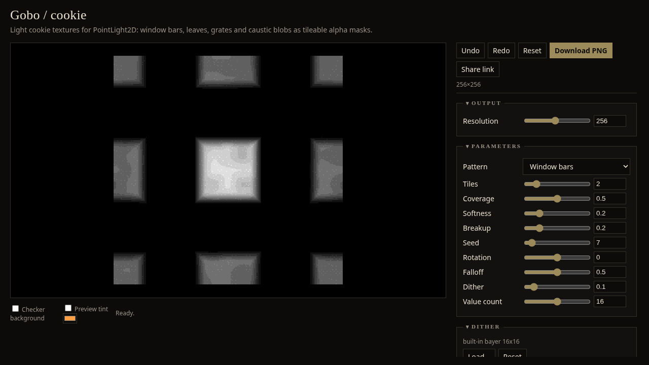 Gobo / Cookie screenshot